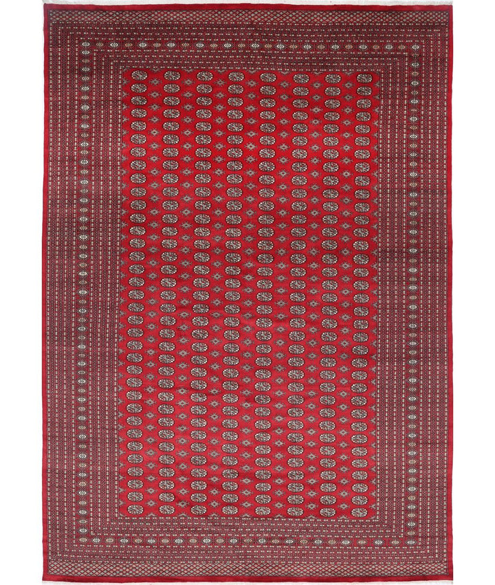 Afghan Tribal Bokhara Rug 12' 0" x 17' 5" Hand-Knotted | No. AT56272