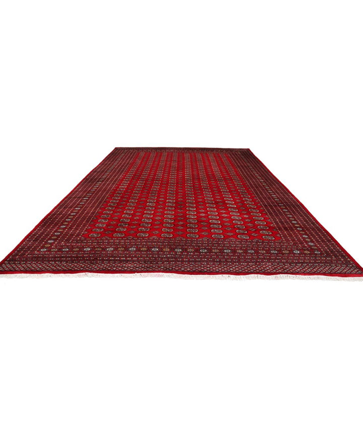 Afghan Tribal Bokhara Rug 12' 0" x 17' 10" Hand-Knotted | No. AT31173