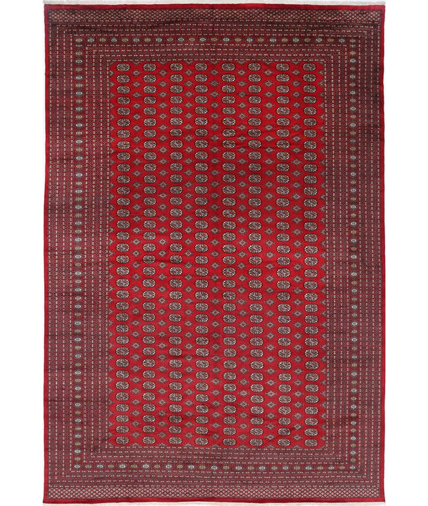 Hand Knotted Tribal Bokhara Wool Rug 12' 0" x 17' 10" - No. AT31173