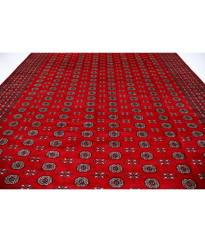 Afghan Tribal Bokhara Rug 12' 0" x 17' 9" Hand-Knotted | No. AT11292