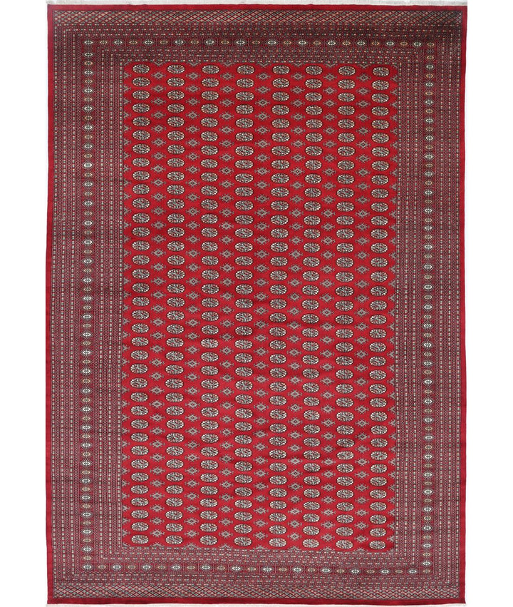 Afghan Tribal Bokhara Rug 12' 0" x 17' 9" Hand-Knotted | No. AT11292
