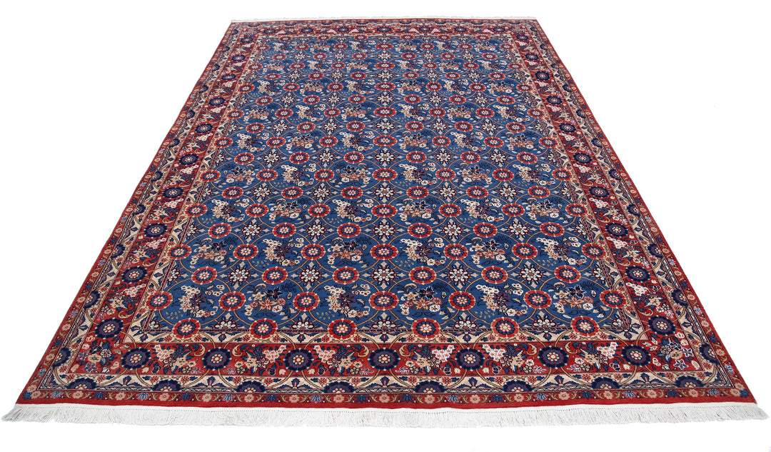 Afghan Varamin Rug 6' 10" x 9' 5" Hand-Knotted | No. AT60670