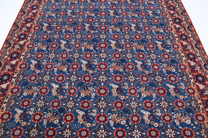 Afghan Varamin Rug 6' 10" x 9' 5" Hand-Knotted | No. AT60670
