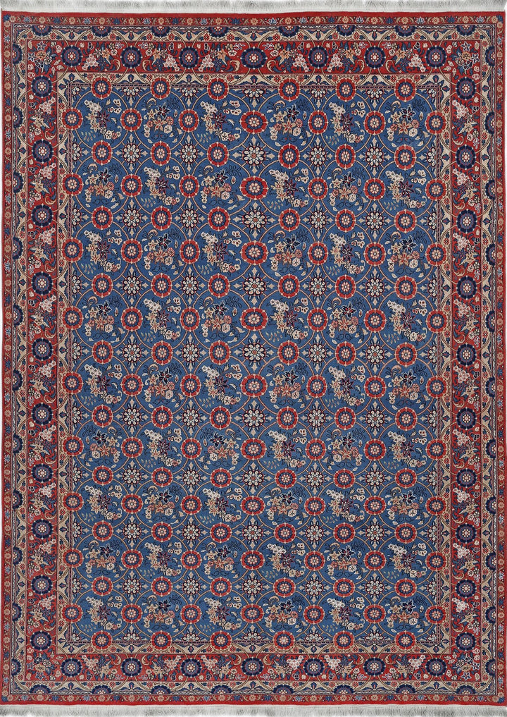Afghan Varamin Rug 6' 10" x 9' 5" Hand-Knotted | No. AT60670