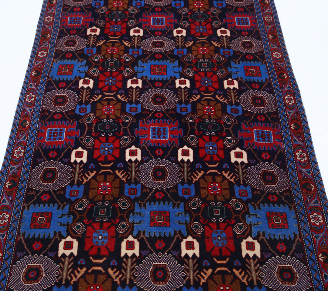 Afghan Varamin Runner Rug 3' 3" x 12' 8" Hand-Knotted | No. AT45969