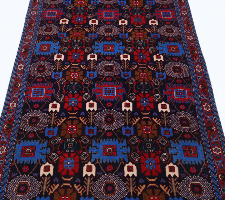 Afghan Varamin Runner Rug 3' 3" x 12' 8" Hand-Knotted | No. AT45969