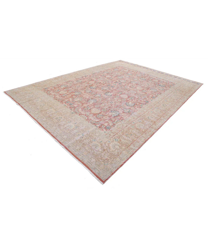 Hand Knotted Vintage Wool Rug 9' 6" x 12' 11" - No. AT77499