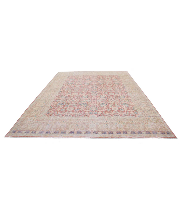 Hand Knotted Vintage Wool Rug 9' 6" x 12' 11" - No. AT77499