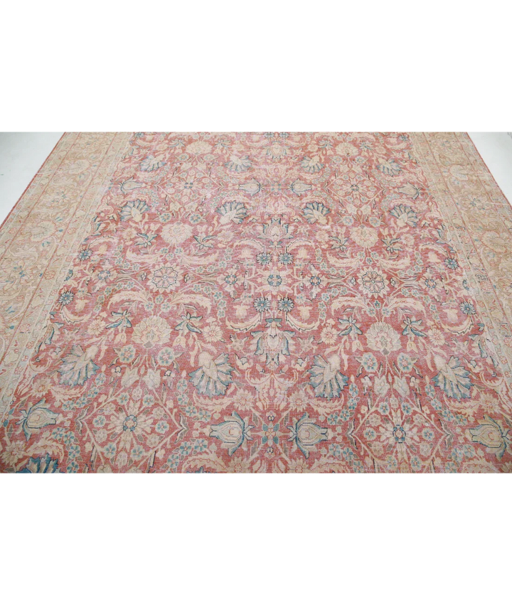 Hand Knotted Vintage Wool Rug 9' 6" x 12' 11" - No. AT77499