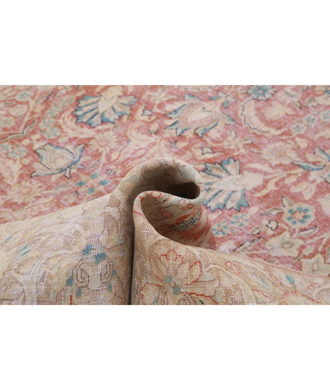 Hand Knotted Vintage Wool Rug 9' 6" x 12' 11" - No. AT77499