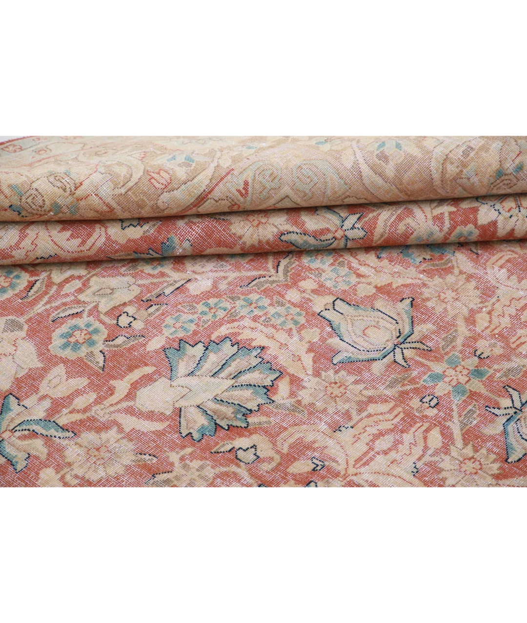 Hand Knotted Vintage Wool Rug 9' 6" x 12' 11" - No. AT77499