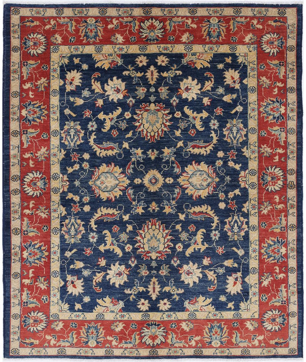 Hand Knotted Ziegler Farhan Gul Wool Rug 4' 9" x 5' 9" - No. AT45992