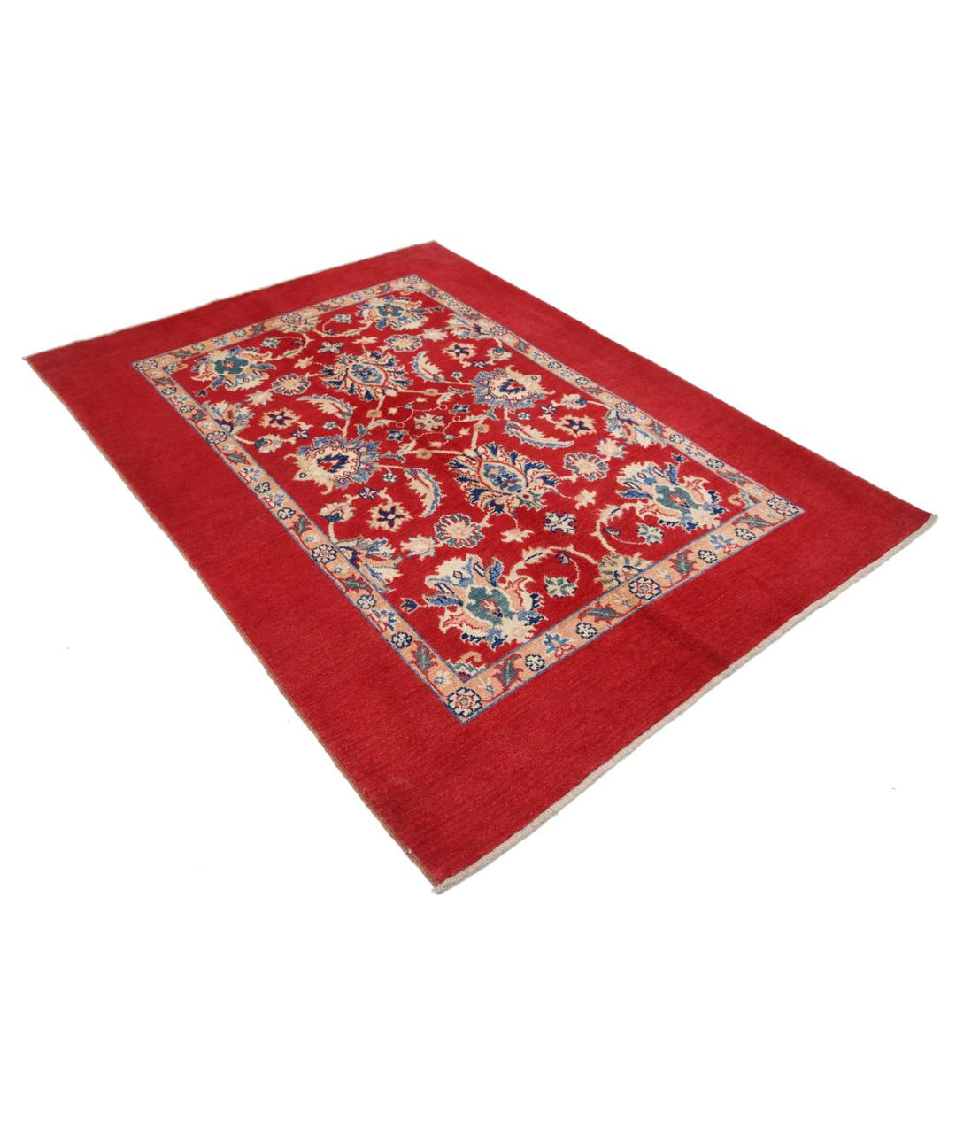 Afghan Ziegler Farhan Gul Rug 4' 10" x 6' 8" Hand-Knotted | No. AT54711