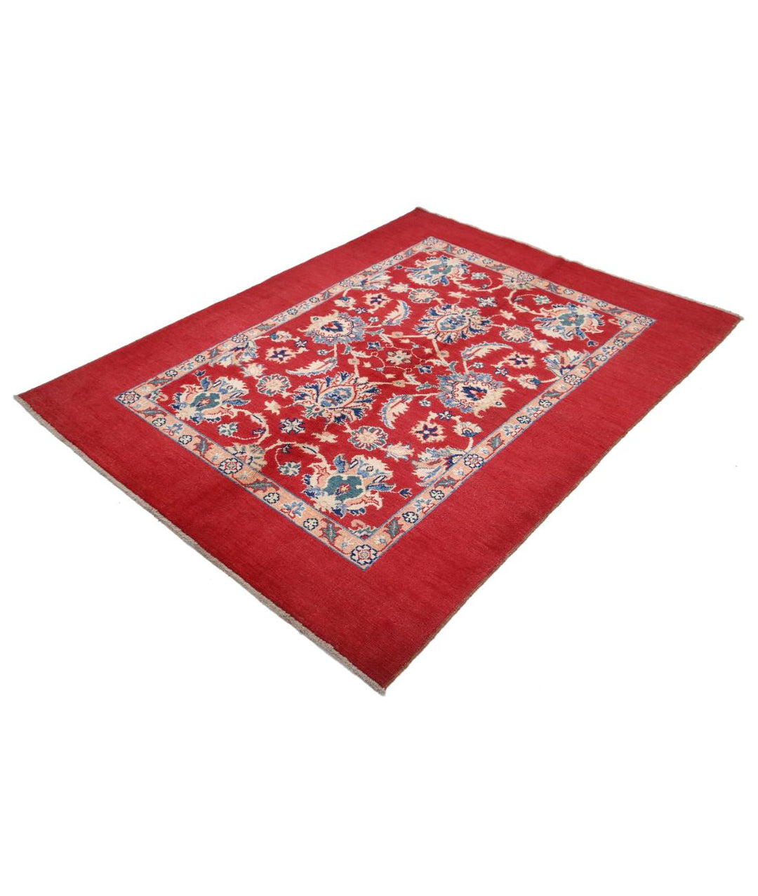 Afghan Ziegler Farhan Gul Rug 4' 10" x 6' 8" Hand-Knotted | No. AT54711