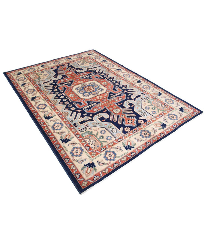 Afghan Ziegler Rug 5' 7" x 7' 6" Hand-Knotted | No. AT28705