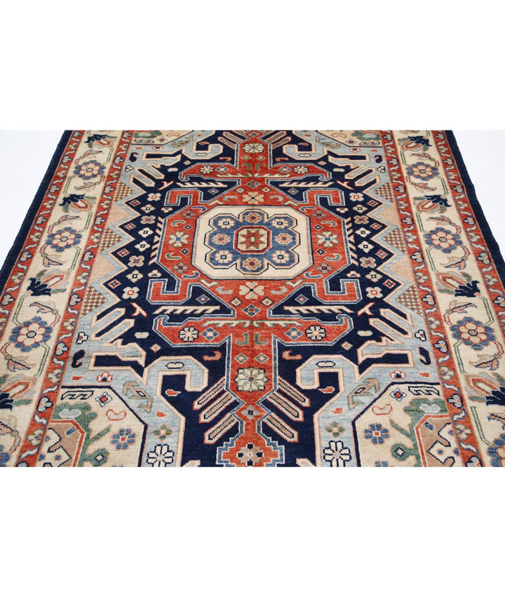 Afghan Ziegler Rug 5' 7" x 7' 6" Hand-Knotted | No. AT28705