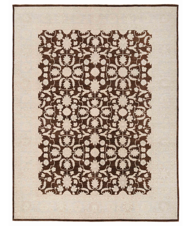 Hand Knotted Ziegler Wool Rug 9'  0" x 12'  0" - No. AT13578