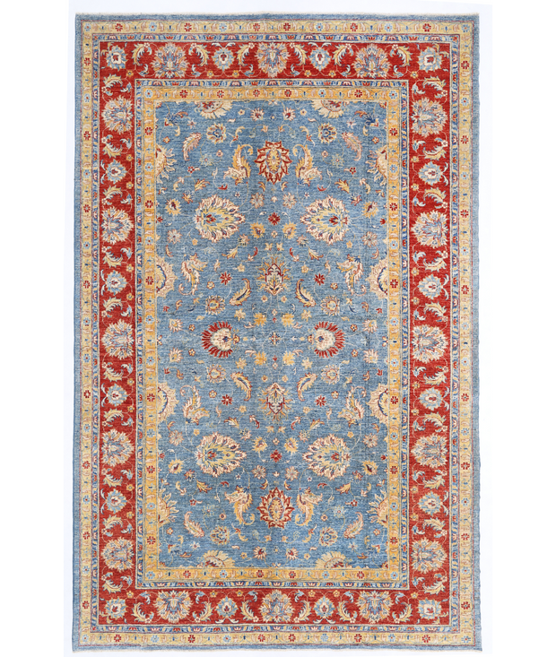 Hand Knotted Ziegler Wool Rug 6'  5" x 10'  3" - No. AT43052