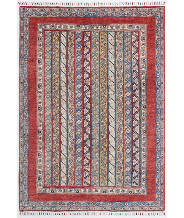 Hand Knotted Ziegler Wool Rug 5'  6" x 7'  9" - No. AT86061