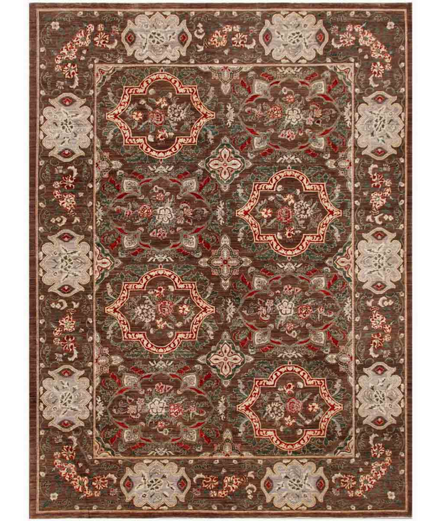 Hand Knotted Ziegler Wool Rug 10'  2" x 13'  8" - No. AT11445