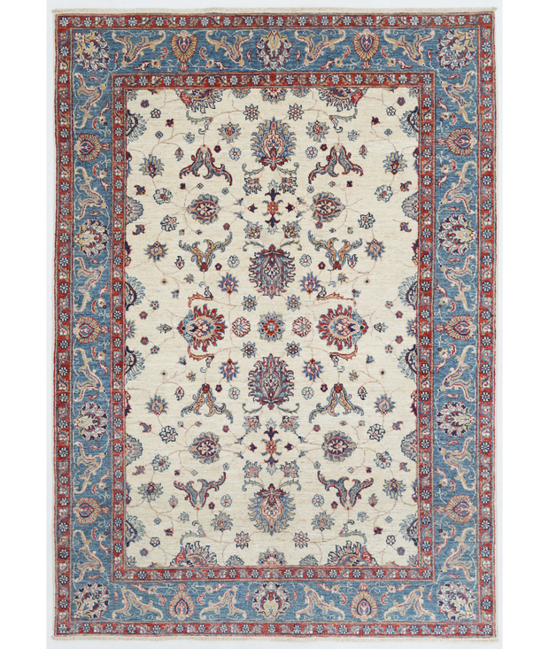 Hand Knotted Ziegler Wool Rug 4'  11" x 7'  0" - No. AT38583
