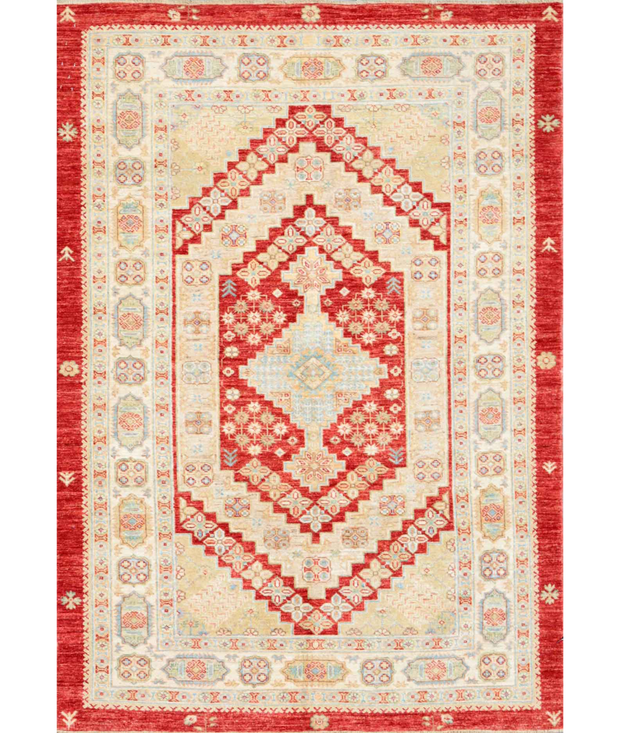 Hand Knotted Ziegler Wool Rug 4'  10" x 6'  10" - No. AT39689