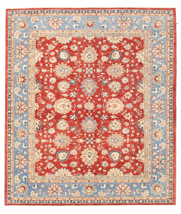 Hand Knotted Ziegler Wool Rug 8'  3" x 9'  7" - No. AT26090