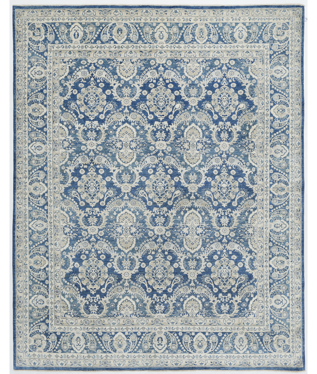 Hand Knotted Ziegler Wool Rug 7'  9" x 9'  8" - No. AT63668
