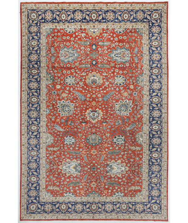 Hand Knotted Ziegler Wool Rug 11'  7" x 16'  11" - No. AT98845