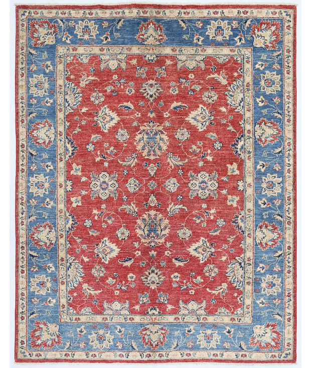 Hand Knotted Ziegler Wool Rug 4'  11" x 6'  3" - No. AT45939