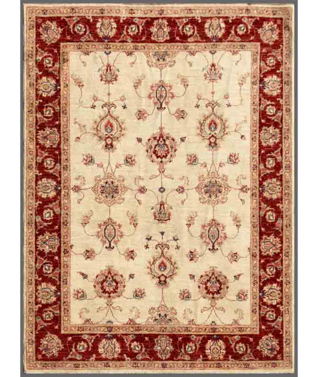Hand Knotted Ziegler Wool Rug 4'  10" x 6'  5" - No. AT38624