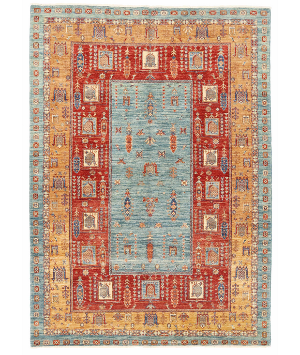 Hand Knotted Ziegler Wool Rug 5'  8" x 8'  1" - No. AT38541