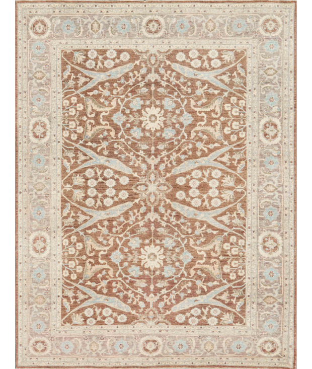 Hand Knotted Ziegler Wool Rug 8'  0" x 10'  6" - No. AT11369