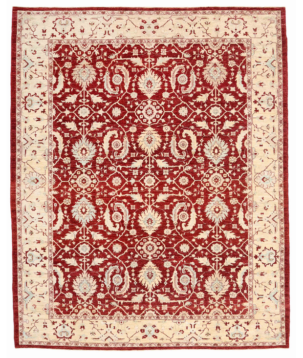 Hand Knotted Ziegler Wool Rug 8'  2" x 10'  3" - No. AT25046