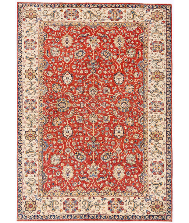 Hand Knotted Ziegler Wool Rug 6'  9" x 9'  7" - No. AT80341