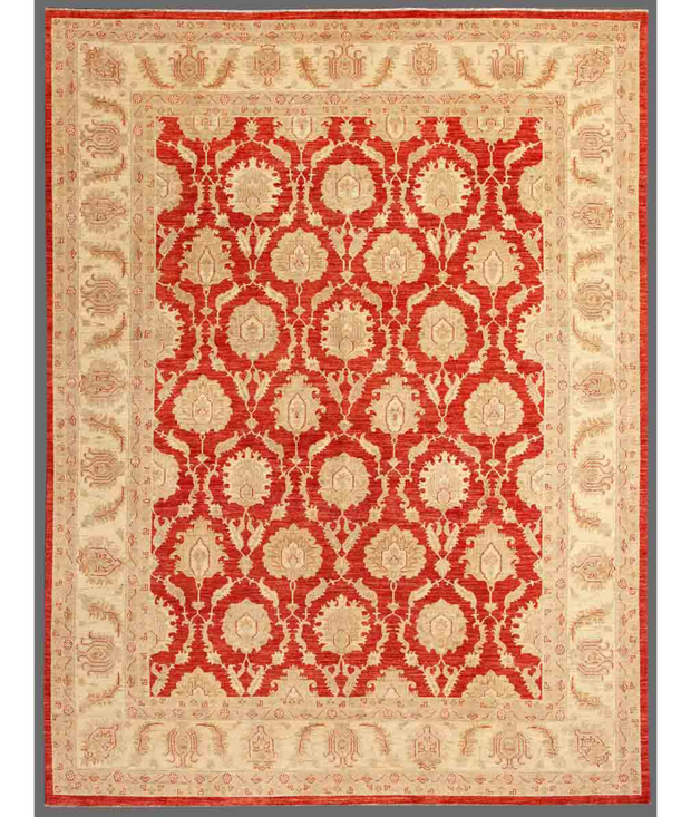 Hand Knotted Ziegler Wool Rug 9'  7" x 12'  7" - No. AT77428