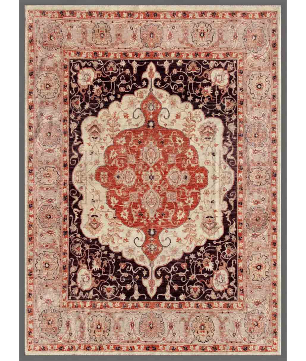 Hand Knotted Ziegler Wool Rug 7'  1" x 10'  5" - No. AT77795