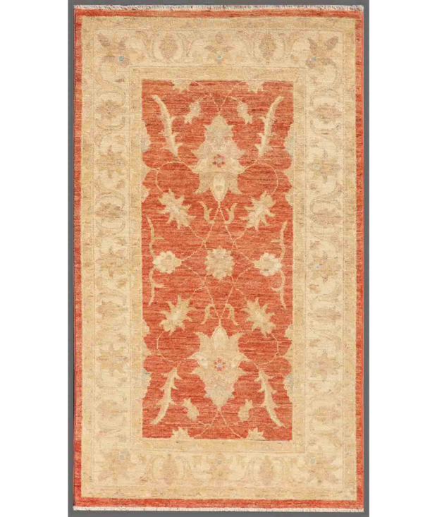 Hand Knotted Ziegler Wool Rug 2'  7" x 4'  4" - No. AT77305