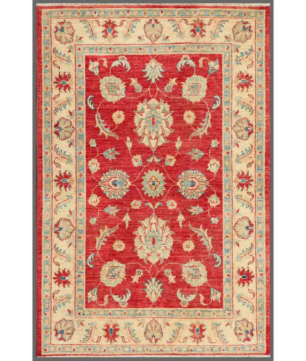 Hand Knotted Ziegler Wool Rug 3'  3" x 4'  11" - No. AT15220
