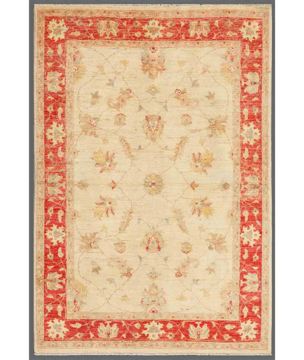 Hand Knotted Ziegler Wool Rug 4'  1" x 5'  11" - No. AT98312