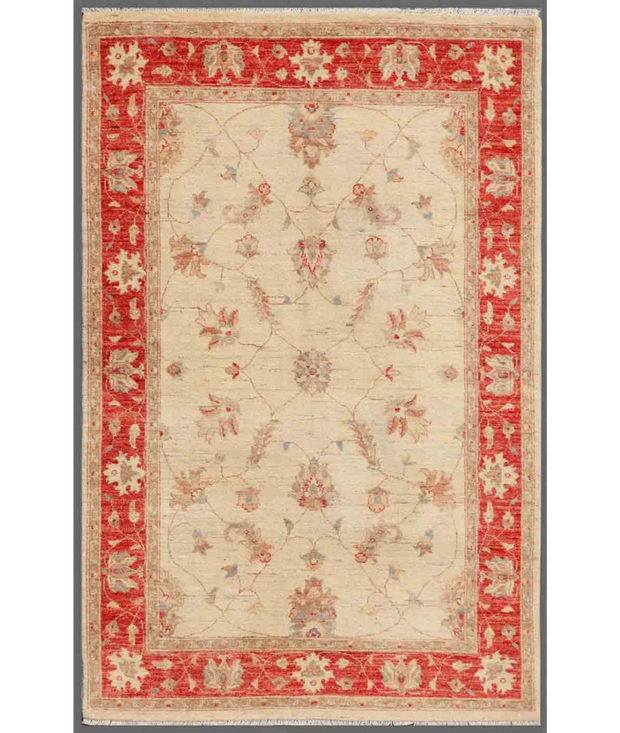 Hand Knotted Ziegler Wool Rug 4'  1" x 6'  3" - No. AT54313