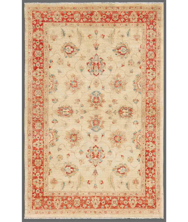 Hand Knotted Ziegler Wool Rug 4'  0" x 6'  3" - No. AT85590