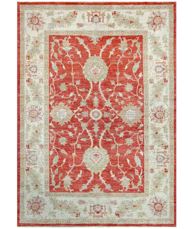 Hand Knotted Ziegler Wool Rug 5'  7" x 7'  9" - No. AT96404