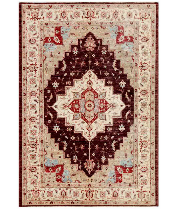 Hand Knotted Ziegler Wool Rug 5'  8" x 8'  1" - No. AT56777