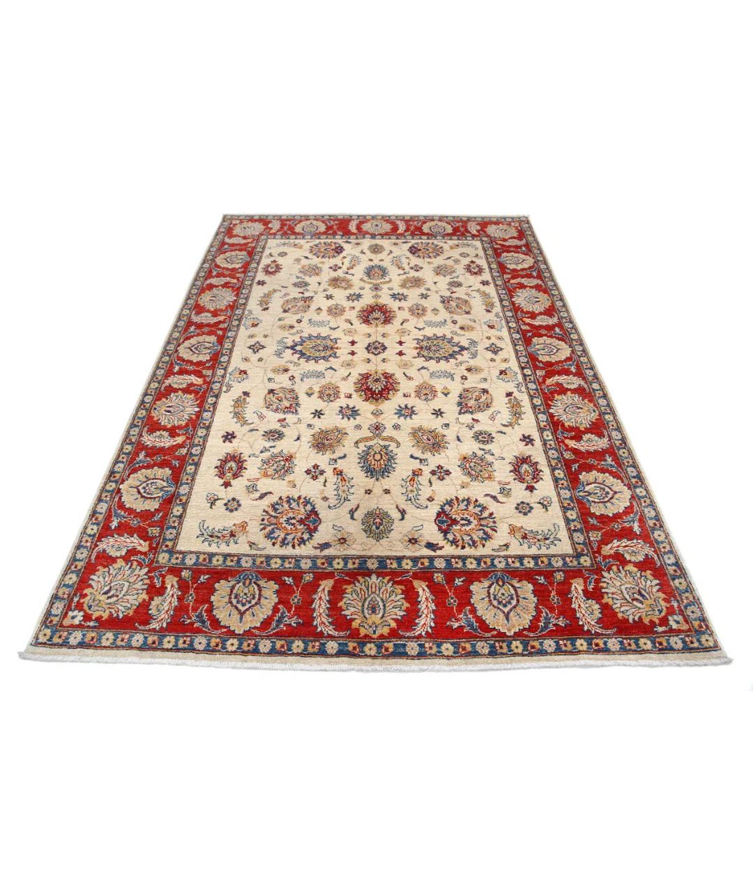 Hand Knotted Ziegler Farhan Wool Rug 5' 5" x 7' 11" - No. AT13653