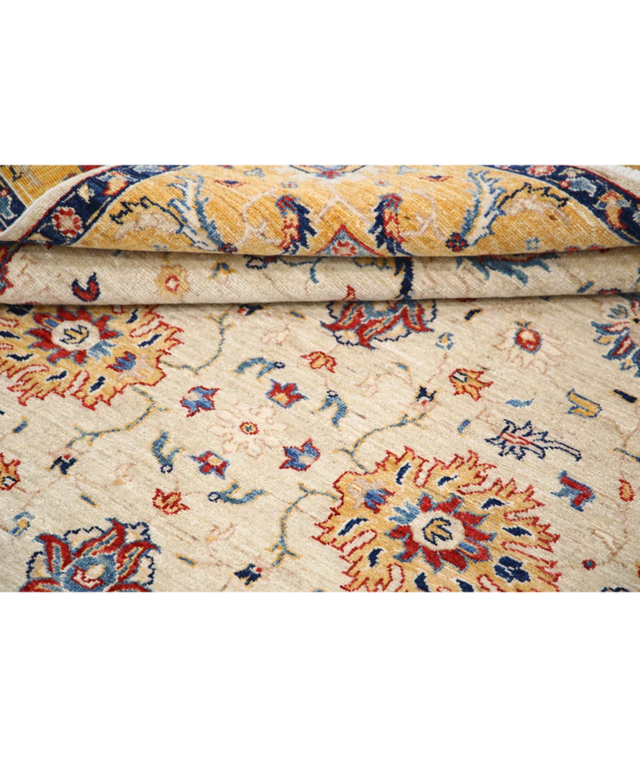 Ivory Afghan Ziegler Rug 5' 8" x 7' 10" Hand-Knotted view