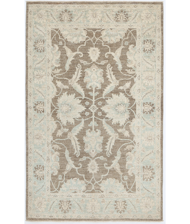 Hand Knotted Ziegler Wool Rug 3'  10" x 6'  2" - No. AT97981