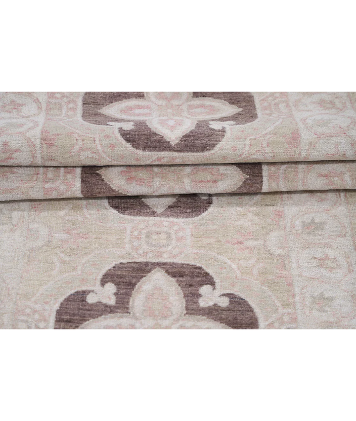 Brown Afghan Ziegler Rug 2' 7" x 9' 8" Hand-Knotted view