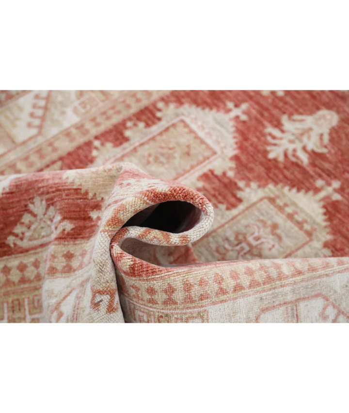 Rust Afghan Ziegler Rug 4' 2" x 6' 0" Hand-Knotted view