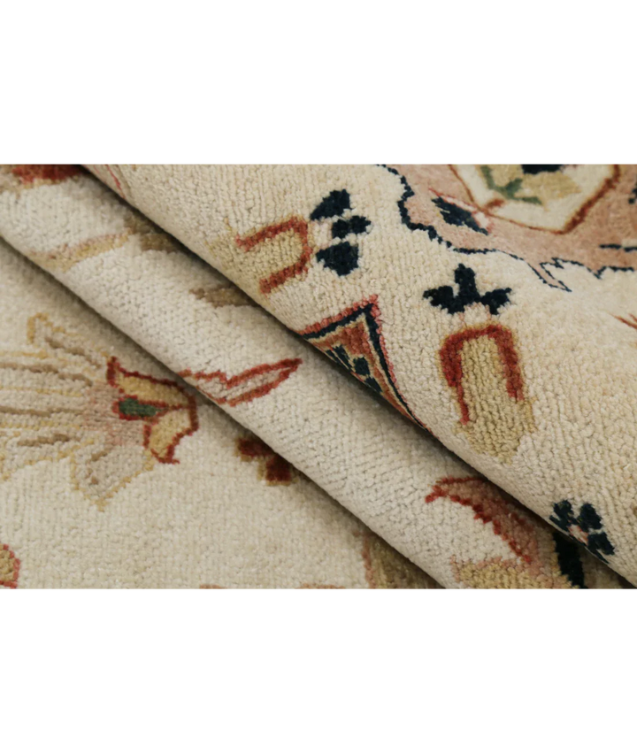 Ivory Afghan Ziegler Rug 9' 0" x 11' 11" Hand-Knotted view